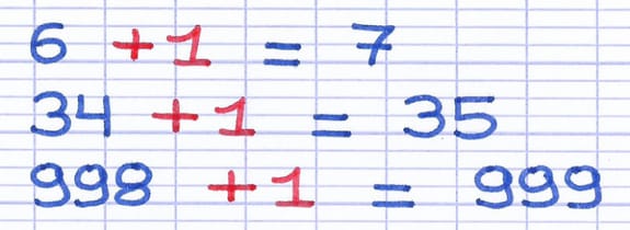 Démonstration qu’en ajoutant 1 à un nombre pair, on obtient un nombre impair.
