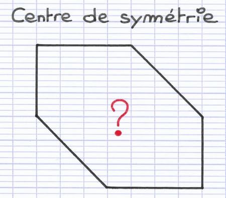 Figure dont on cherche à trouver le centre de symétrie.
