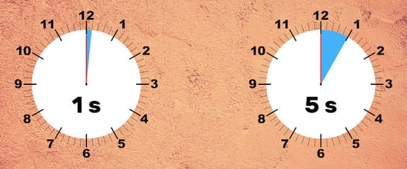 Horloges illustrant la seconde comme unité de durée.