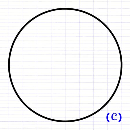Cercle noir nommé (𝒞).