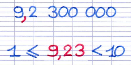 Technique pour trouver le nombre décimal permettant d’obtenir une notation scientifique.