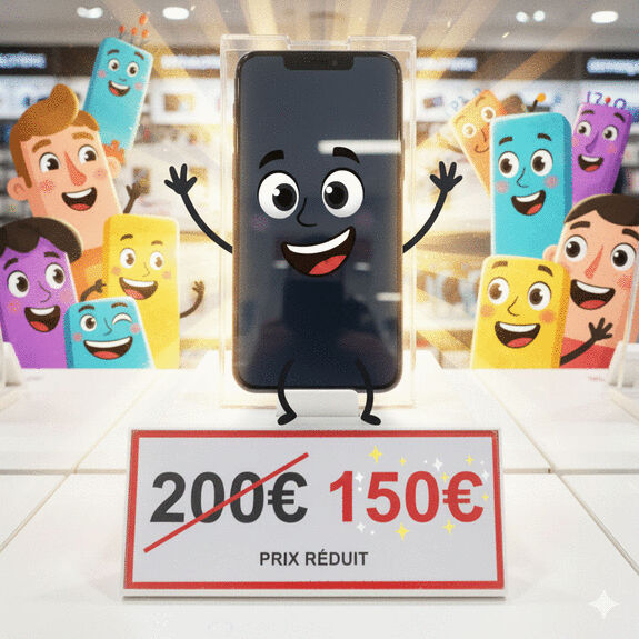 Exercice 1 : Trouver le pourcentage de réduction d’un téléphone à prix réduit